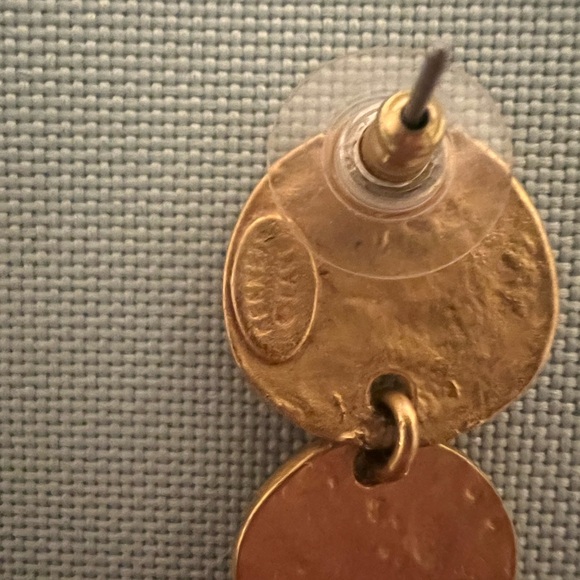 KENNETH JAY LANE COIN DROP PIERCED EARRINGS - Picture 5 of 9